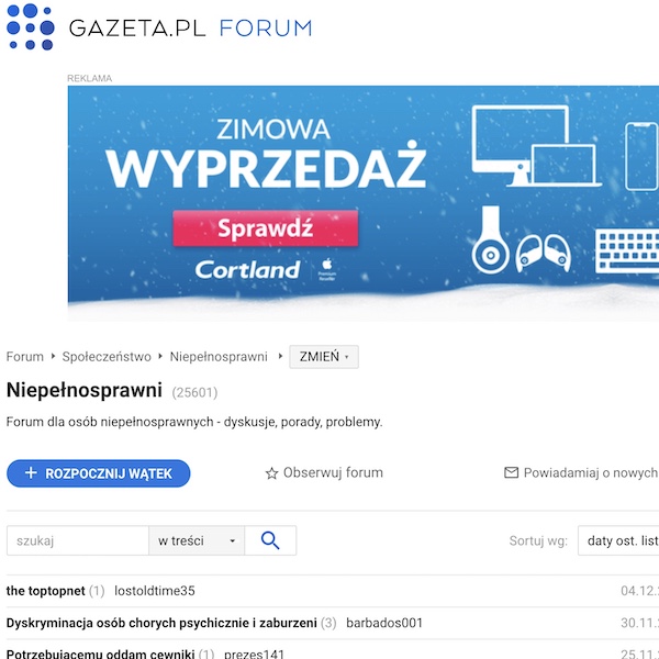 rekrutacja osób niepełnosprawnych | forum dla osób niepełnosprawnych
