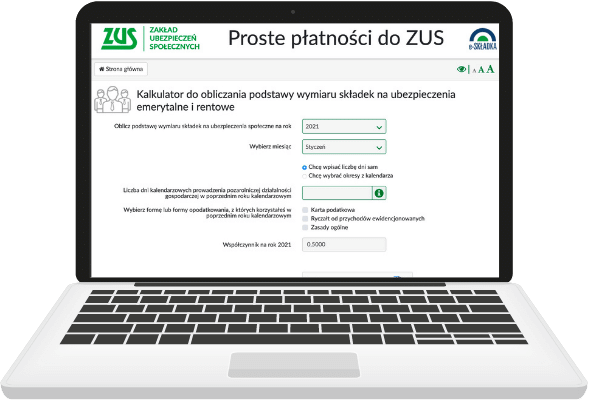 kalkulator składek ZUS