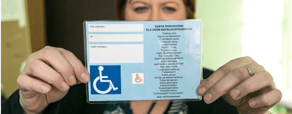 karta parkingowa dla niepełnosprawnych