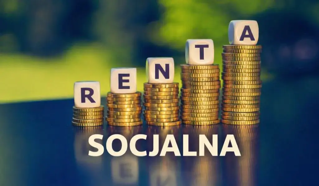 Jaka podwyżka renty socjalnej w 2026 r.? Kwoty od 1 marca, z dodatkiem dopełniającym i z rentą rodzinną 3 Podwyżka renty socjalnej przedstawiona jako rosnące stosy monet z literami układającymi się w słowo „renta socjalna”, symbolizujące wzrost świadczenia.